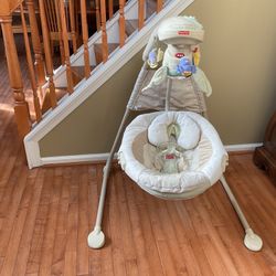 Fisher-Price Natures Touch Baby Papasan Cradle Swing