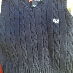 Chaps Sweater Vest. Size 4/4T. All Cotton. 