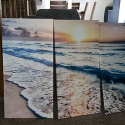 Sea side canvas