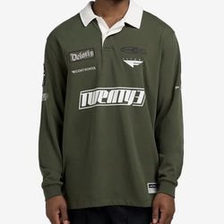 JORDAN RUGBY POLO LONG SLEEVE SHIRT SIZE X-LARGE 