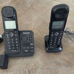 Panasonic Cordless Phone Set With Answering System (set of 2)