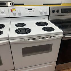 Whirlpool White Coil Stove