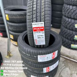 215/45R17 Kumho Ecsta PA51 New Set of Tires Installed and Balanced Set de Llantas Nuevas Instaladas y Balanceadas