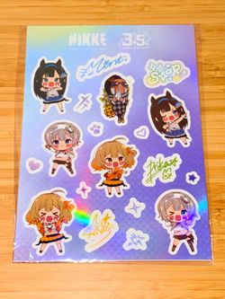 NIKKE Goddess of Victory 3.5th Anniversary https://offerup.com/redirect/?o=VC5ULlNUQVI= Sticker Sheet Set of Mint, Anis, Prika.