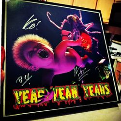 Autographed Yeah Yeah Yeahs "Mosquito" Album, Framed