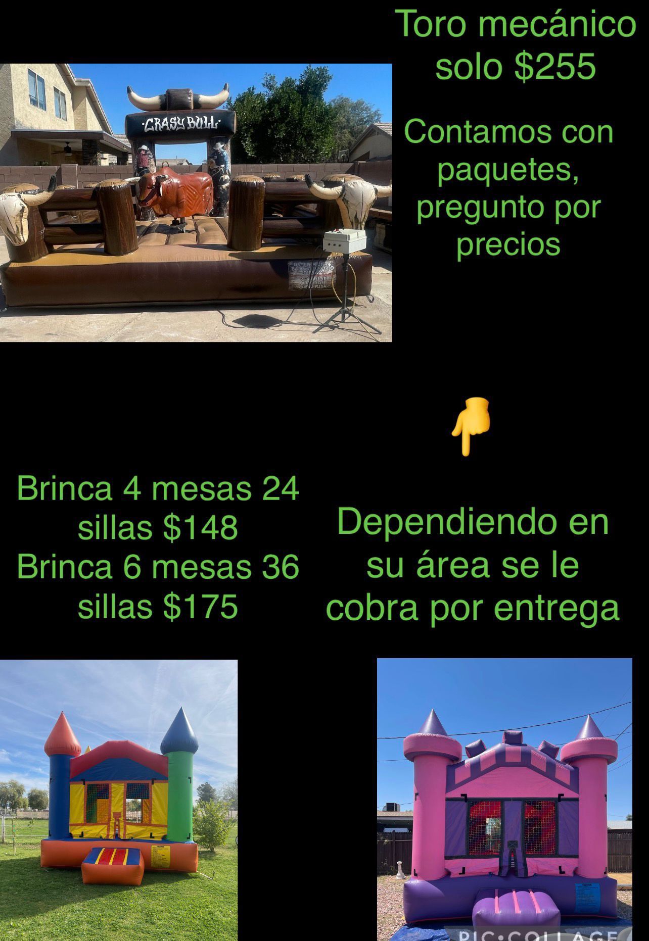 Toros Mecánicos Brinca Brincas  Para Sus Fiestas