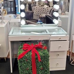 🎀Morgan Vanity Desk And Stool $10 Down Payment Financing and delivery Available 
