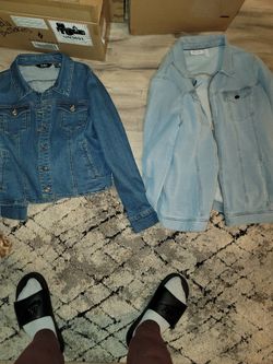 Women's Large And Medium Denim Jackets