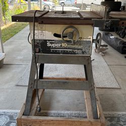 Rockwell Super Motorized Table Saw