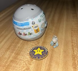 Various Super Mario Toys (unopened Kart, Dry Bones & Button)