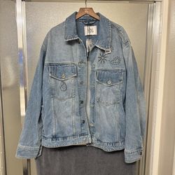 Brand New Men’s Denim Jacket Size Xl Oversized