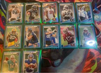 Football Singles Green/ Blues / Purples