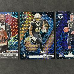 Panini Mosaic Genesis Lot (3) Case Hit 2025 Alvin Kamara 2024 Jimmy Butler 2021 Larry Fitzgerald
