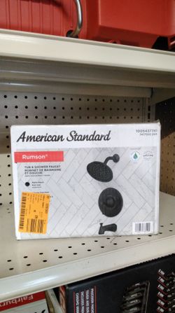 AMERICAN STANDARD RUMSON TUB & SHOWER FAUCET ROBINET DE BAIGNOIRE ET DOUCHE COLOR BLACK