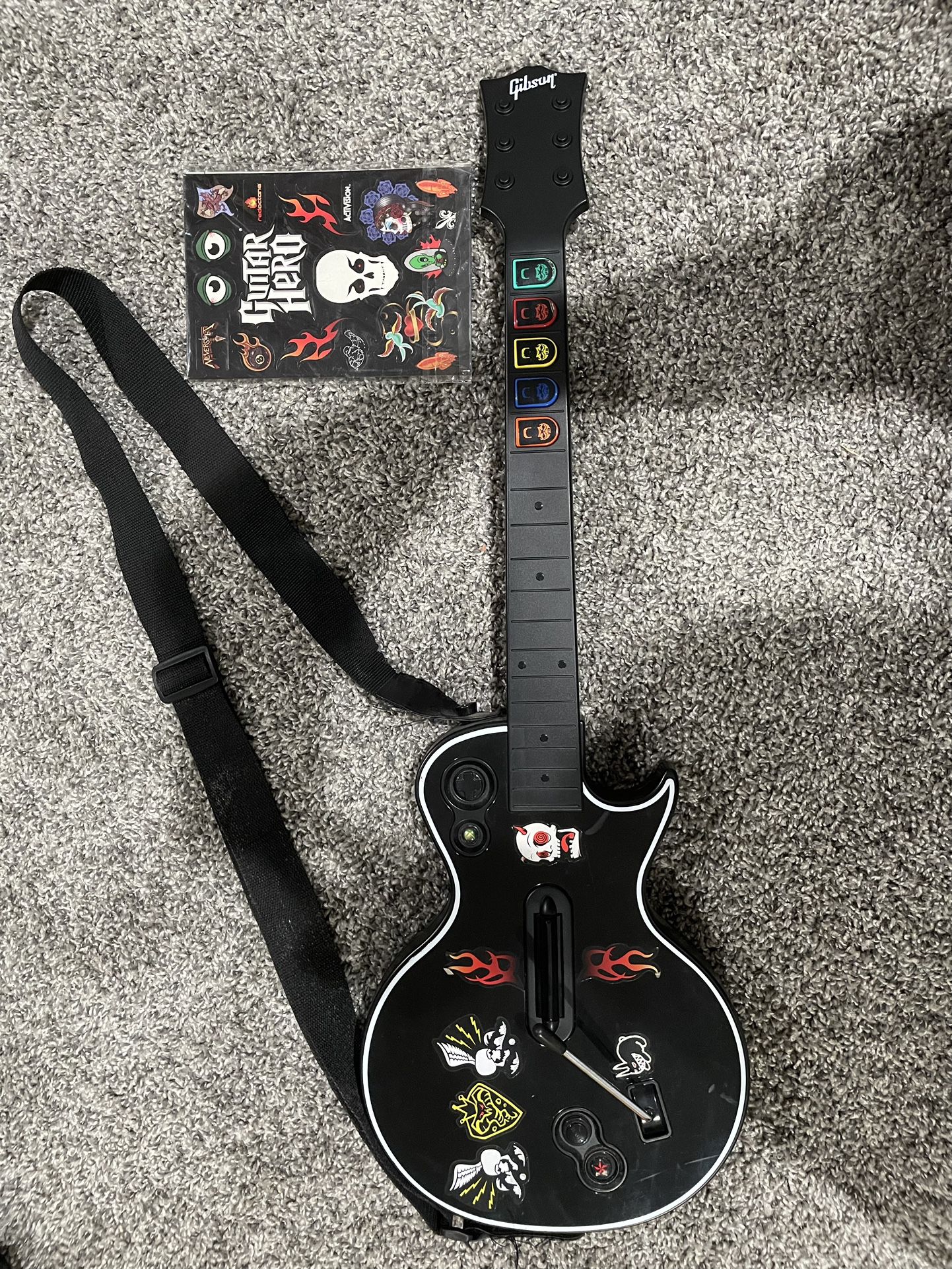 Xbox 360 Guitar Hero III Gibson Les Paul Guitar Controller