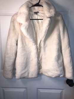 White Faux Fur Jacket 