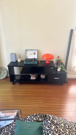 Black Wooden Media Center