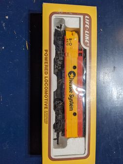 Life-like brand engine and two cars