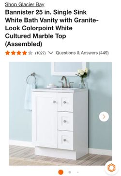 25in Bathroom vanity combo