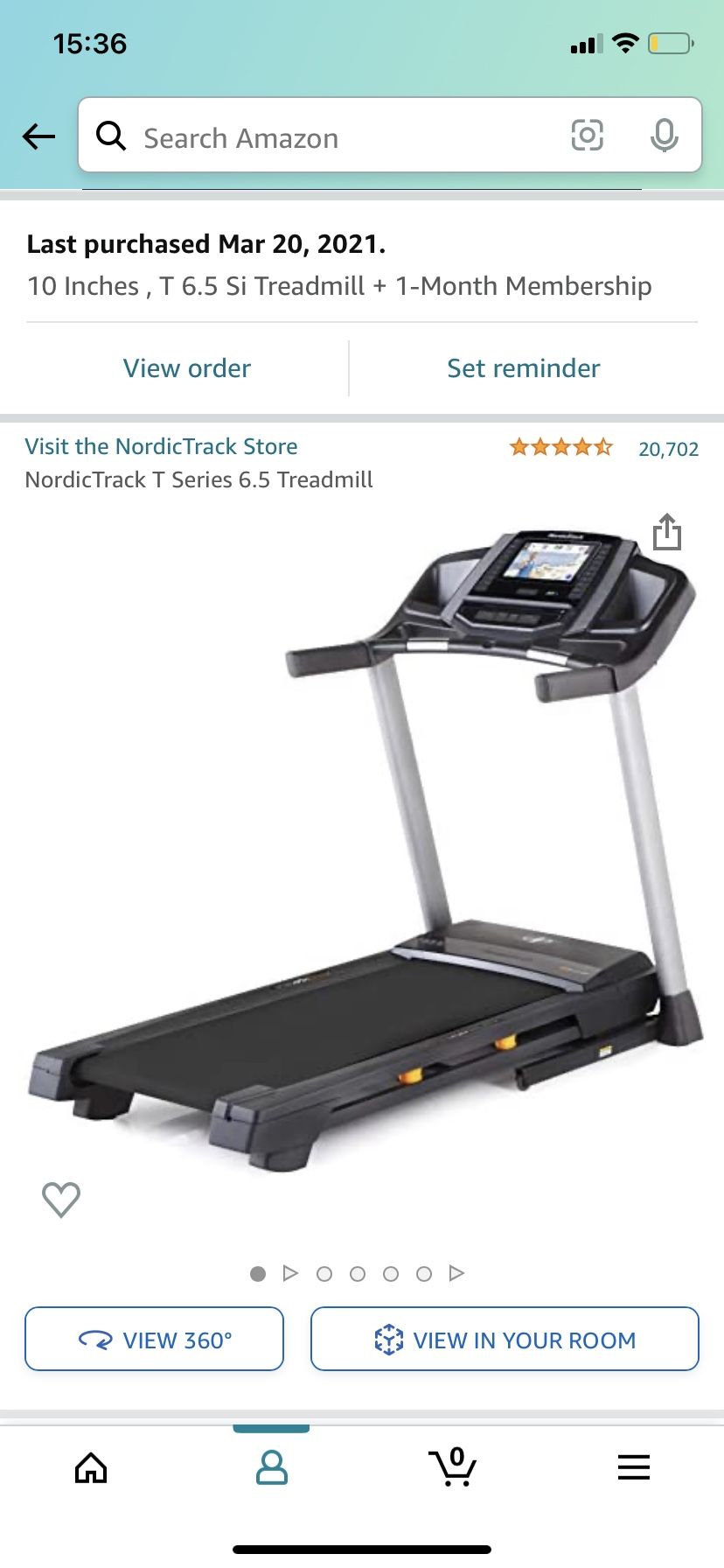 NordicTrack Treadmill T6.5 Si