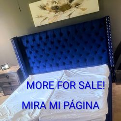 Velvet king bed and more for sale!