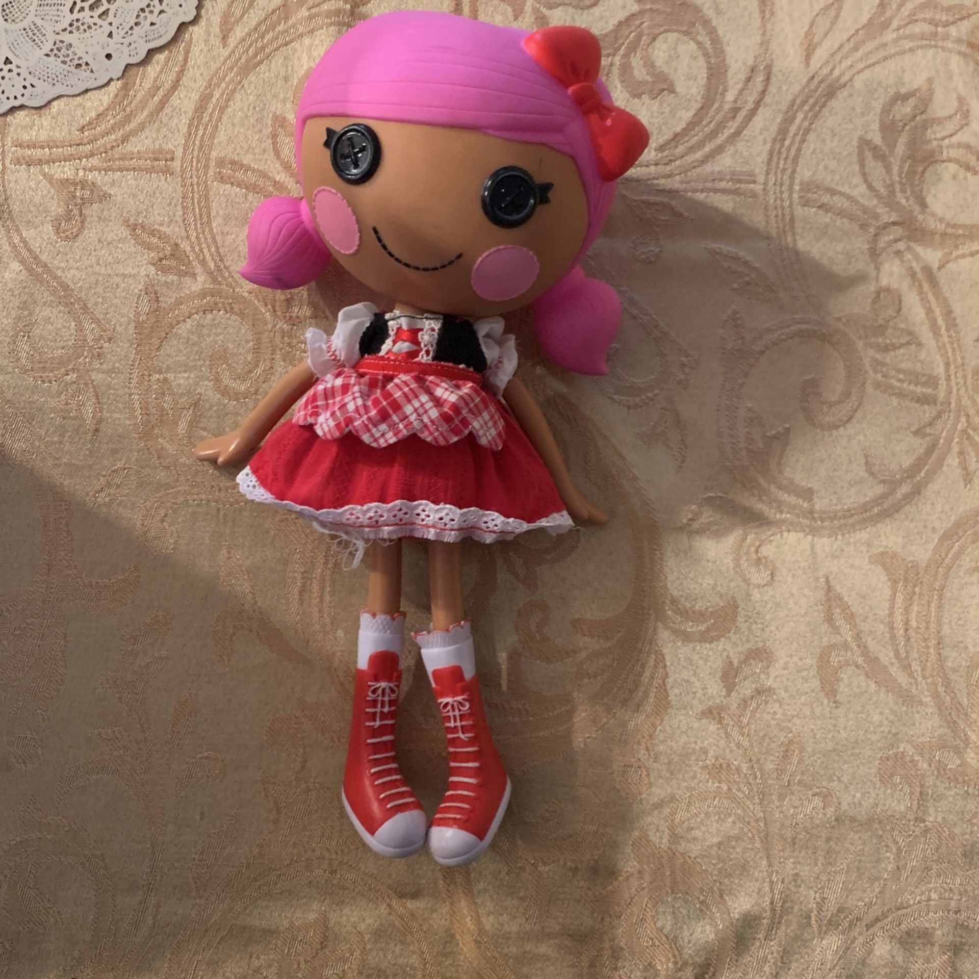 Lalaloopsy Pepper Pots ‘N’ Pans Size 12” Doll Red Gingham Dress