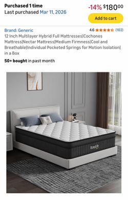 Brand New Twin Size 12” Mattress