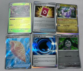 Pokemon Holo 6 Card Game Lot Jumbo Ice Cream Bubble Red Card Special Goodra Ches