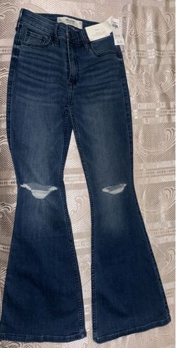 NEW Hollister High-Rise Flare Jeans 00 Short W24