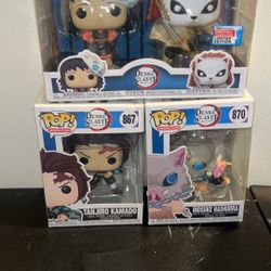 Demon slayer funko pop lot