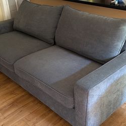 80 Inch Grey Love Seat Sofa 