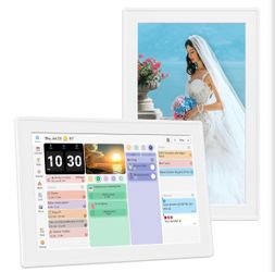 10.1 Inch Digital Calendar with Touch Screen, Wall Mountable, Multi-Platform Calendar Sync to Smart Electronic Chore Planner
