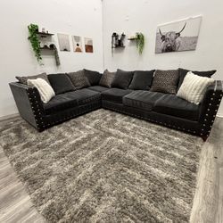 Gray Sectional Couch - Free Delivery 