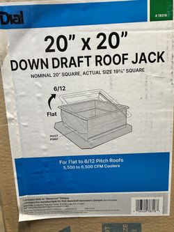 20”x20” Roof jack For Large Evap Coolers