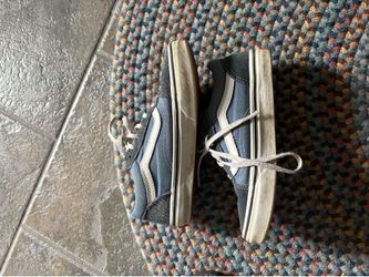 Blue and white vans