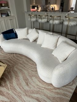 Beautiful curved sofa