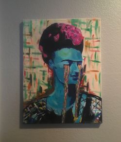 Painting Frida Kahlo