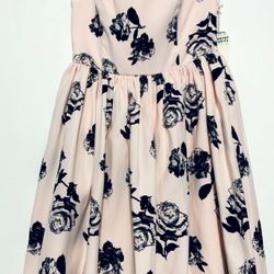 Floral Strapless Dress