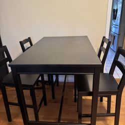 Black Bar Table Set ( IKEA)