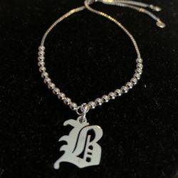 Old English Initial Bracelet