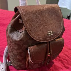 Coach Backpack Authentic On Garland Only $250 Today