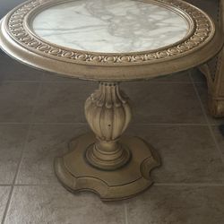 End Table With Marble Top