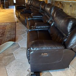Italian Leather Couch 