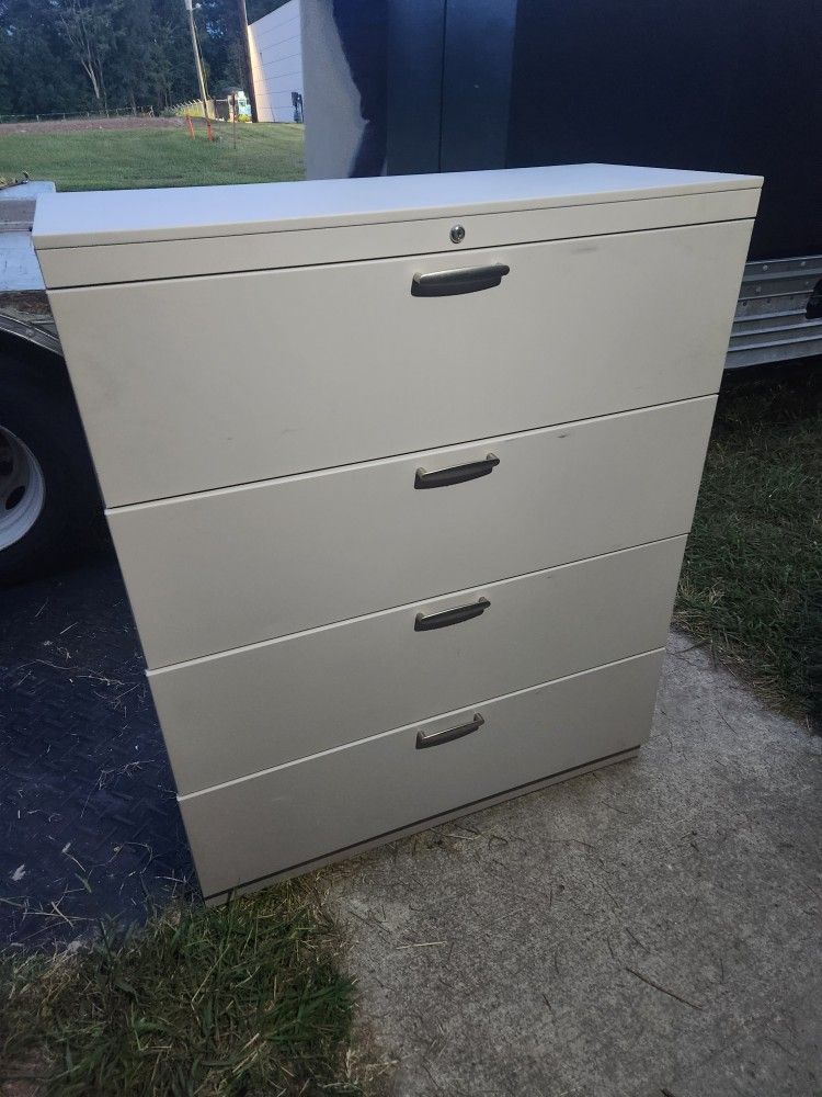 Metal Four Drawer Cabinet 