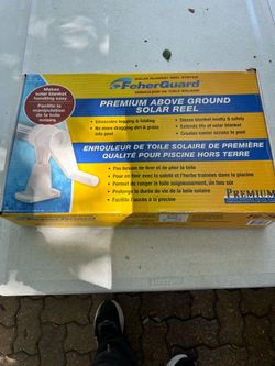 Above ground solar cover and reel kit