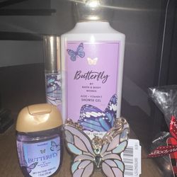 Butterfly Bath And Body Set