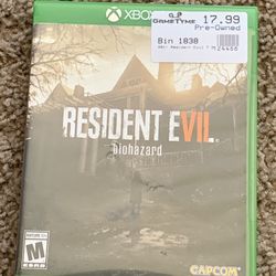 Resident Evil 7 Xbox One!
