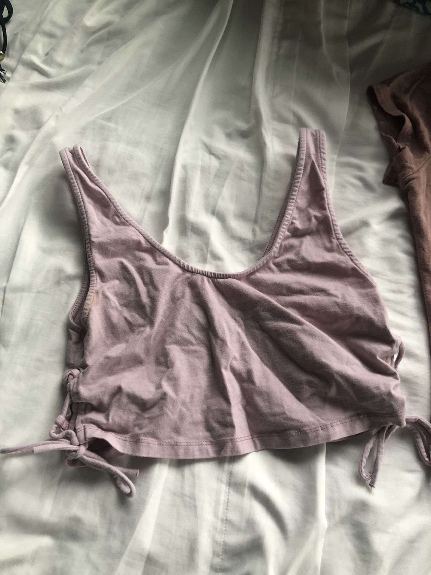 Crop tops and leotards