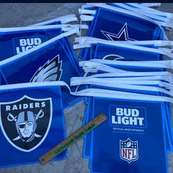 🔥  New Huge 70’ Long Bud Light NFL Football Party Beer String Banner 