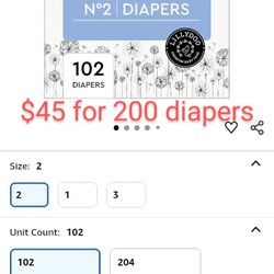 Lillydoo Diapers Size 2 (9-18lbs) : OEKO TEX certified